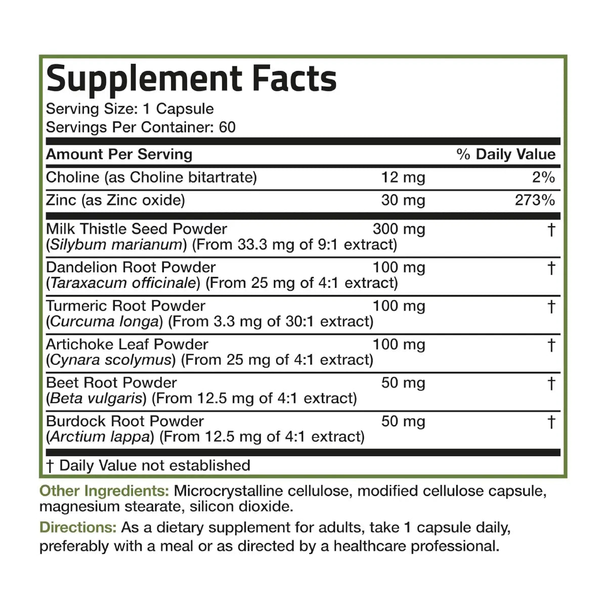 Bronson Apoyo en Desintoxicación de Hígado 60 Cápsulas - Hi Vitamins