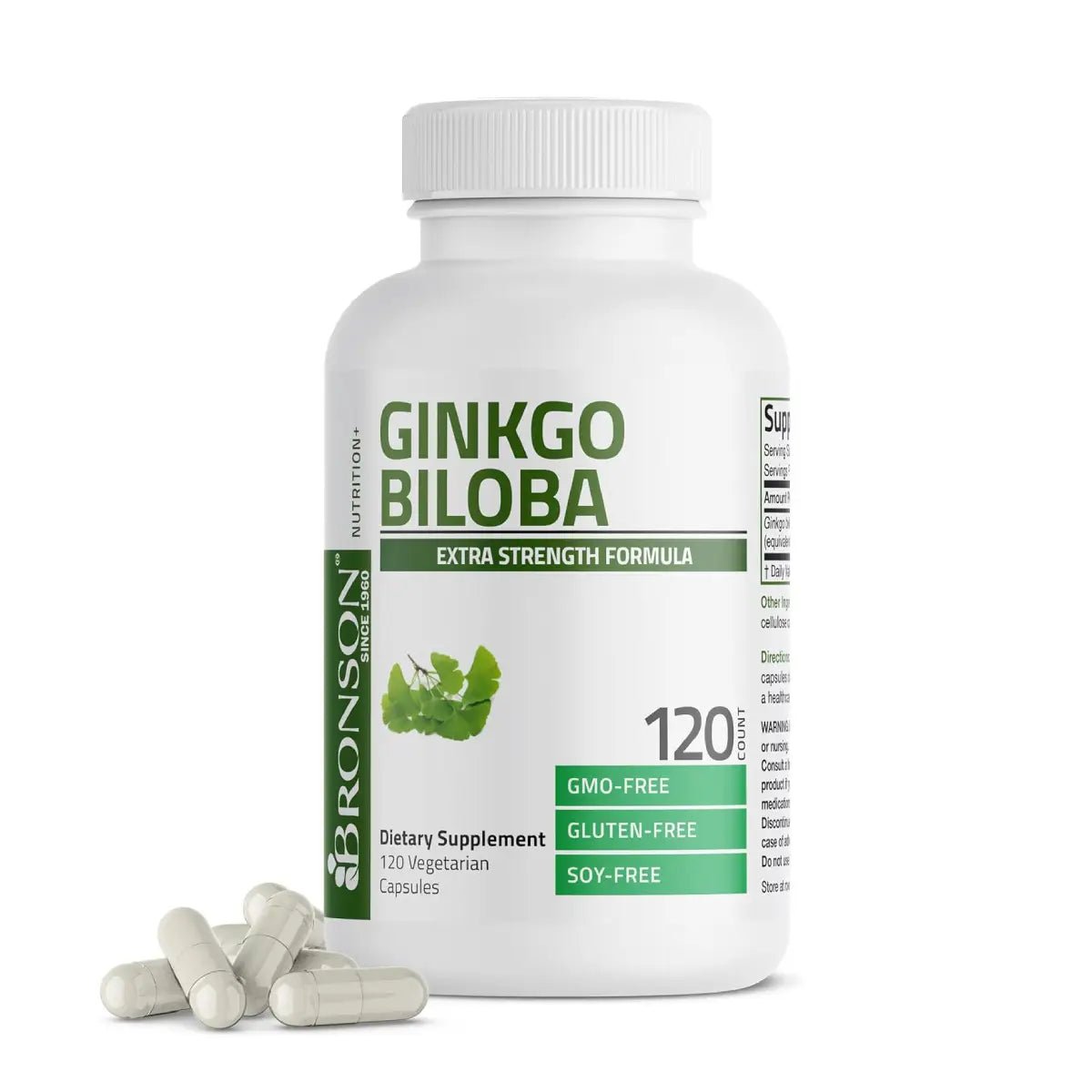 Bronson Ginkgo Biloba 120 Cápsulas - Hi Vitamins