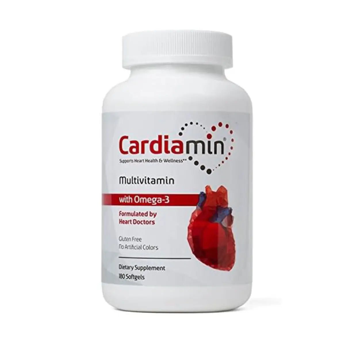 Cardiamin Salud y Bienestar del Corazón con Omega 3 180 Softgels - Hi Vitamins