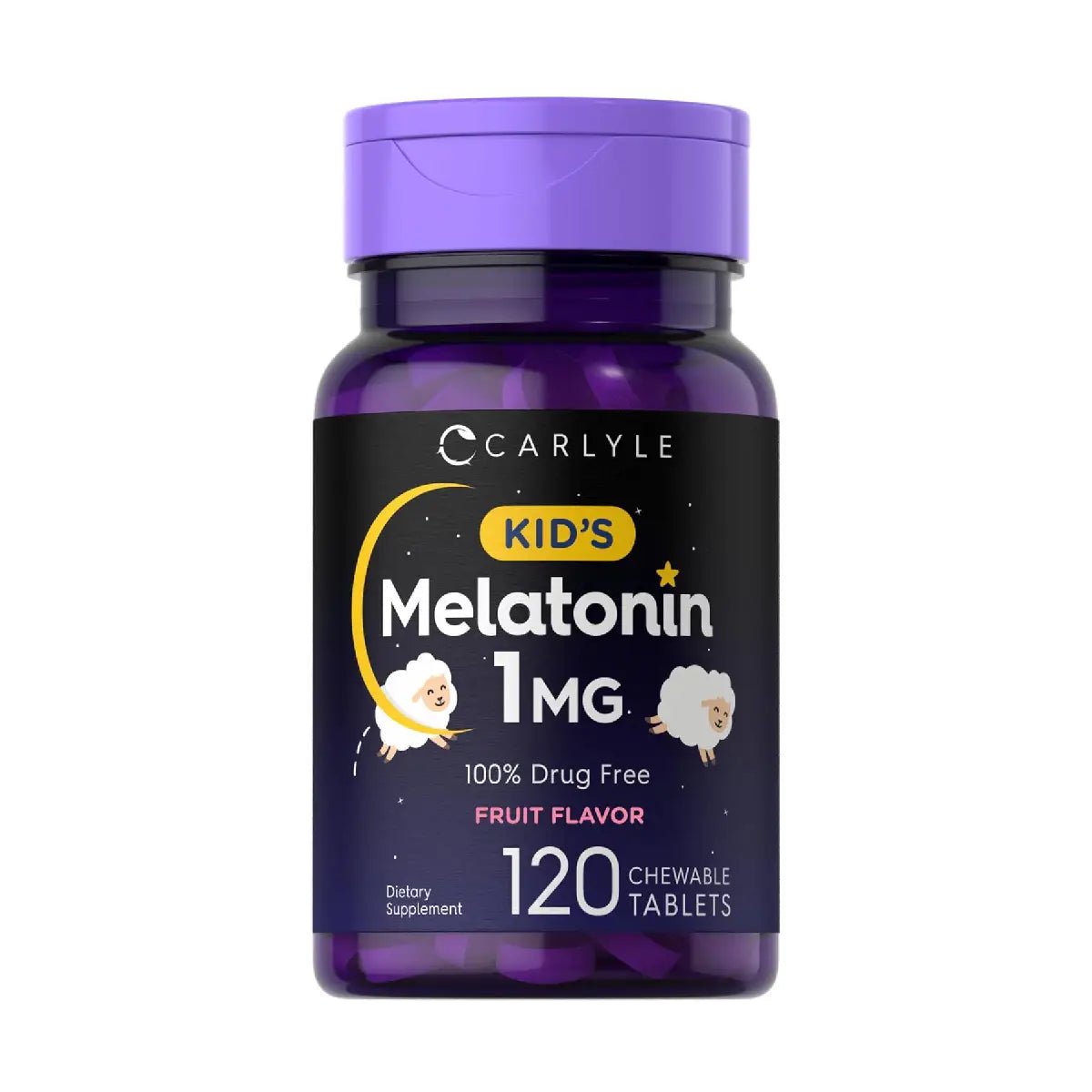 Carlyle Kid's Melatonina 1 Mg 120 Tabletas Sabor Frutal - Hi Vitamins