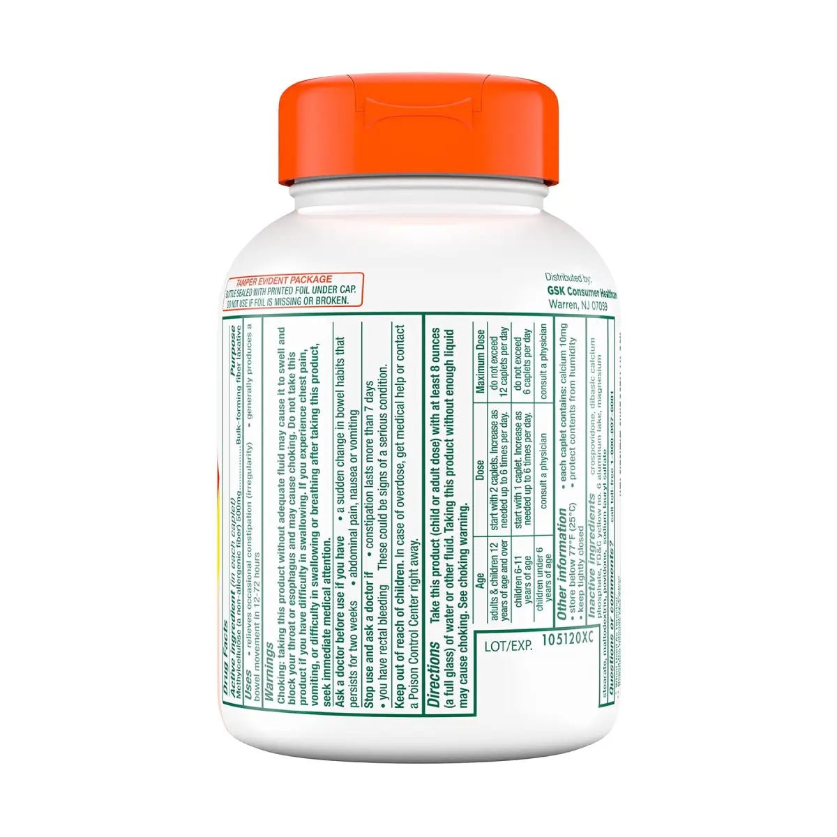 Citrucel Terapia con Fibra de Metilcelulosa 180 Tabletas - Hi Vitamins