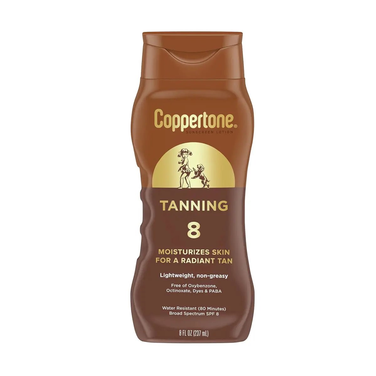 Coppertone Tanning Loción Bronceadora SPF 8 237 ml - Hi Vitamins