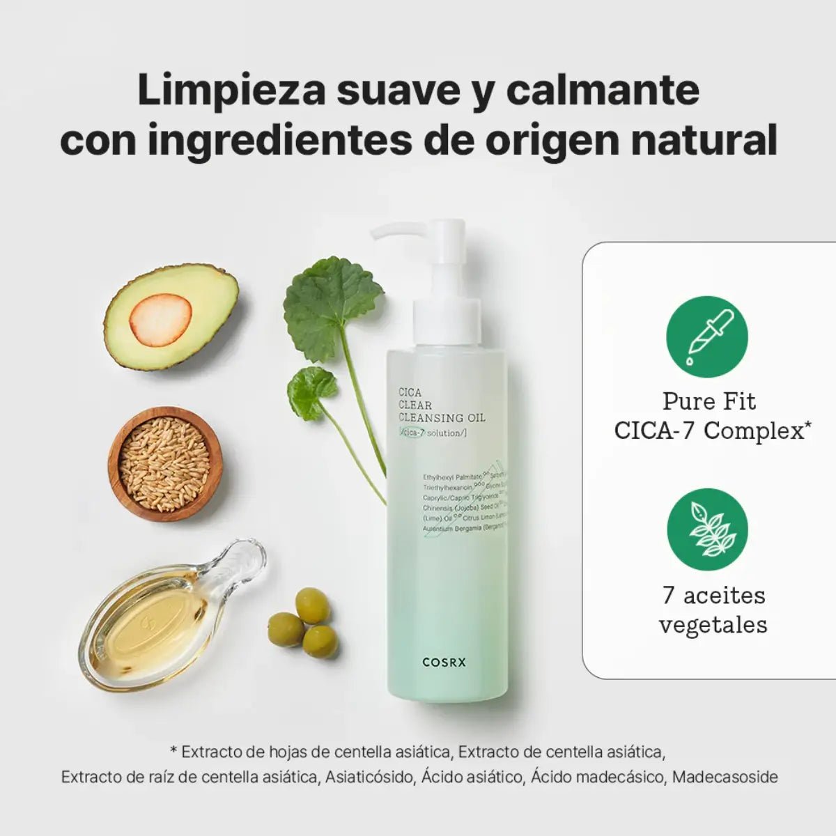 Cosrx Pure Fit Cica Cleansing Oil 200 ml - Hi Vitamins