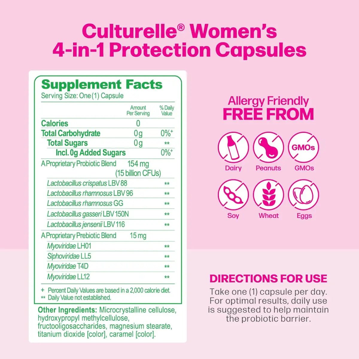 Culturelle® Protección 4 in 1 para Mujeres 30 Cápsulas - Hi Vitamins