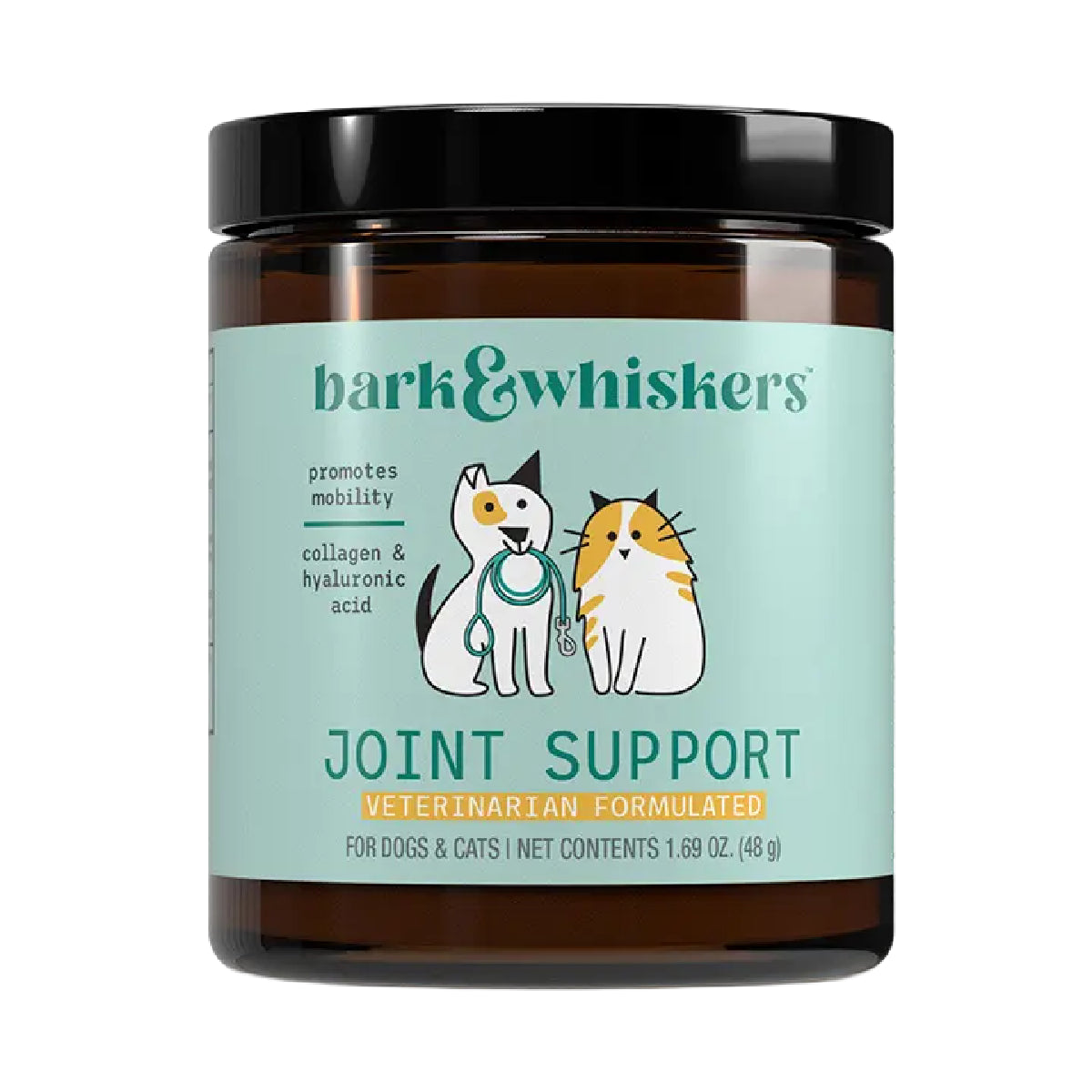 Dr. Mercola Bark & Whiskers Joint Support 48 g Suplemento en Polvo para Perros y Gatos Apoyo Movilidad y Salud Articular