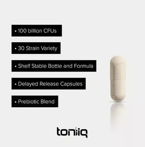 TONIIQ • PROBIOTIC 100 BILLION CFU 60 CAPSULES