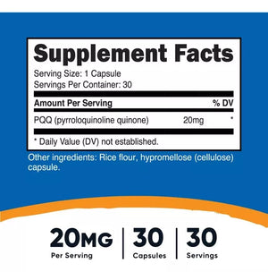 NUTRICOST® PQQ 20 MG 30 CAPSULES