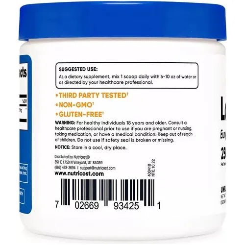 Nutricost® Long Jack 100 Grs Sin Sabor - Hi Vitamins