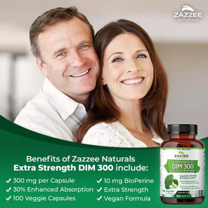 ZAZZEE NATURALS • EXTRA STRENGHT DIM 300 MG 100 CAPSULES