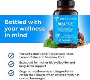 REAL MUSHROOMS™ REALREST 60 CAPSULES