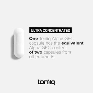 TONIIQ • ALPHA GPC ULTRA HIGH PURITY 120 CAPSULES