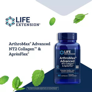 LIFE EXTENSION ARTHROMAX® ADVANCED NT2 COLLAGEN™ & APRÈSFLEX® 60 CAPSULES