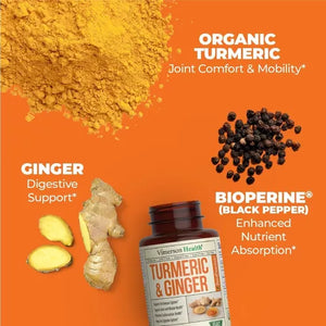 VIMERSON HEALTH TURMERIC & GINGER 60 CAPSULES