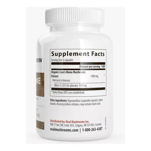 Real Mushrooms Lion's Mane Cognition 300 Cápsulas - Hi Vitamins