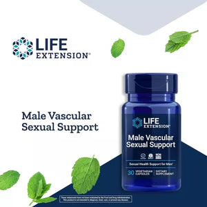 LIFE EXTENSION MALE VASCULAR SUPPORT 30 CAPSULES