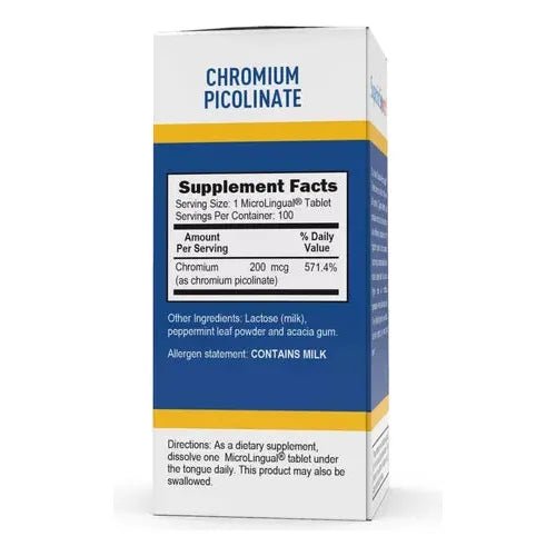 Superior Source® Picolinato de Cromo 200 Mcg 100 Microlingual Tabletas - Hi Vitamins