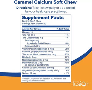 BARIATRIC FUSION® BONE METABOLIC CARAMEL FLAVOR 60 SOFT CHEWS