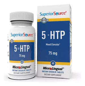 SUPERIOR SOURCE® 5-HTP MOOD ELEVATOR 75 MG 60 MICROLINGUAL TABLETS