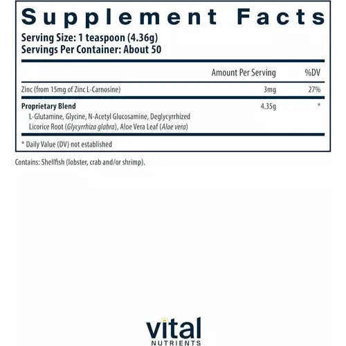 Vital Nutrients €¢ Heartburn Tx 218 G 7.6 Oz