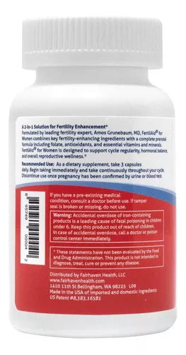 FAIRHAVEN HEALTH • FERTILAID FOR WOMEN 90 CAPSULES