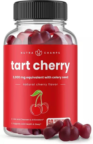 NUTRA CHAMPS • TART CHERRY 3000 MG 60 GUMMIES