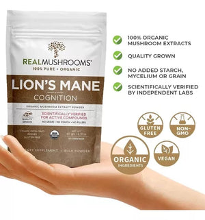 REAL MUSHROOMS™ LION'S MANE COGNITION 2.12 OZ 60 SERVINGS