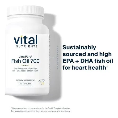 Vital Nutrients Aceite de Pescado Ultrapuro 700 60 Softgels - Hi Vitamins