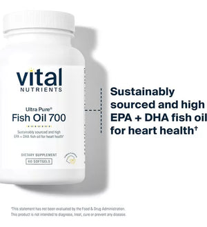 VITAL NUTRIENTS • ULTRA PURE FISH OIL 700 60 SOFTGELS