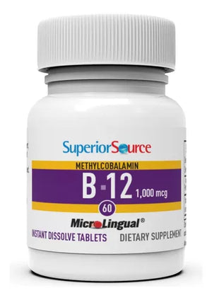 SUPERIOR SOURCE® METHYLCOBALAMIN B-12 60 1000 MCG MICROLINGUAL TABLETS