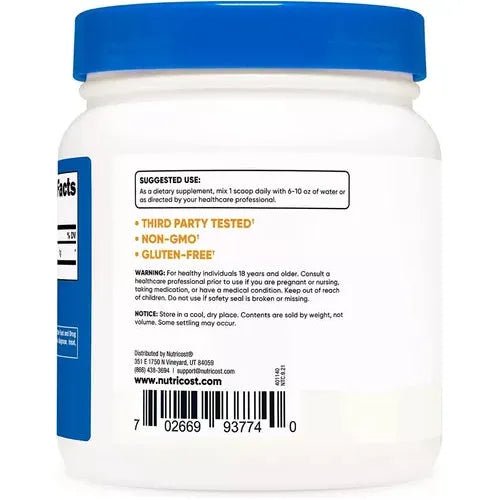 Nutricost® L - Lisina en Polvo 500 Grs - Hi Vitamins