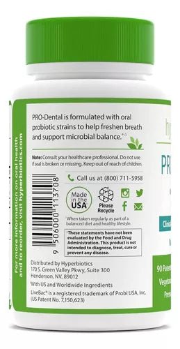 Hyperbiotics® Pro - Dental Natural Sabor Menta 90 Chewables - Hi Vitamins