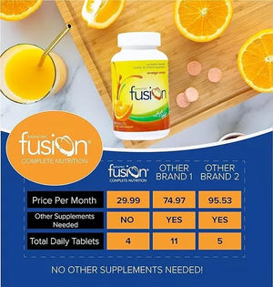 BARIATRIC FUSION® COMPLETE VITAMIN & MINERAL ORANGE CREAM 120 TABLETS