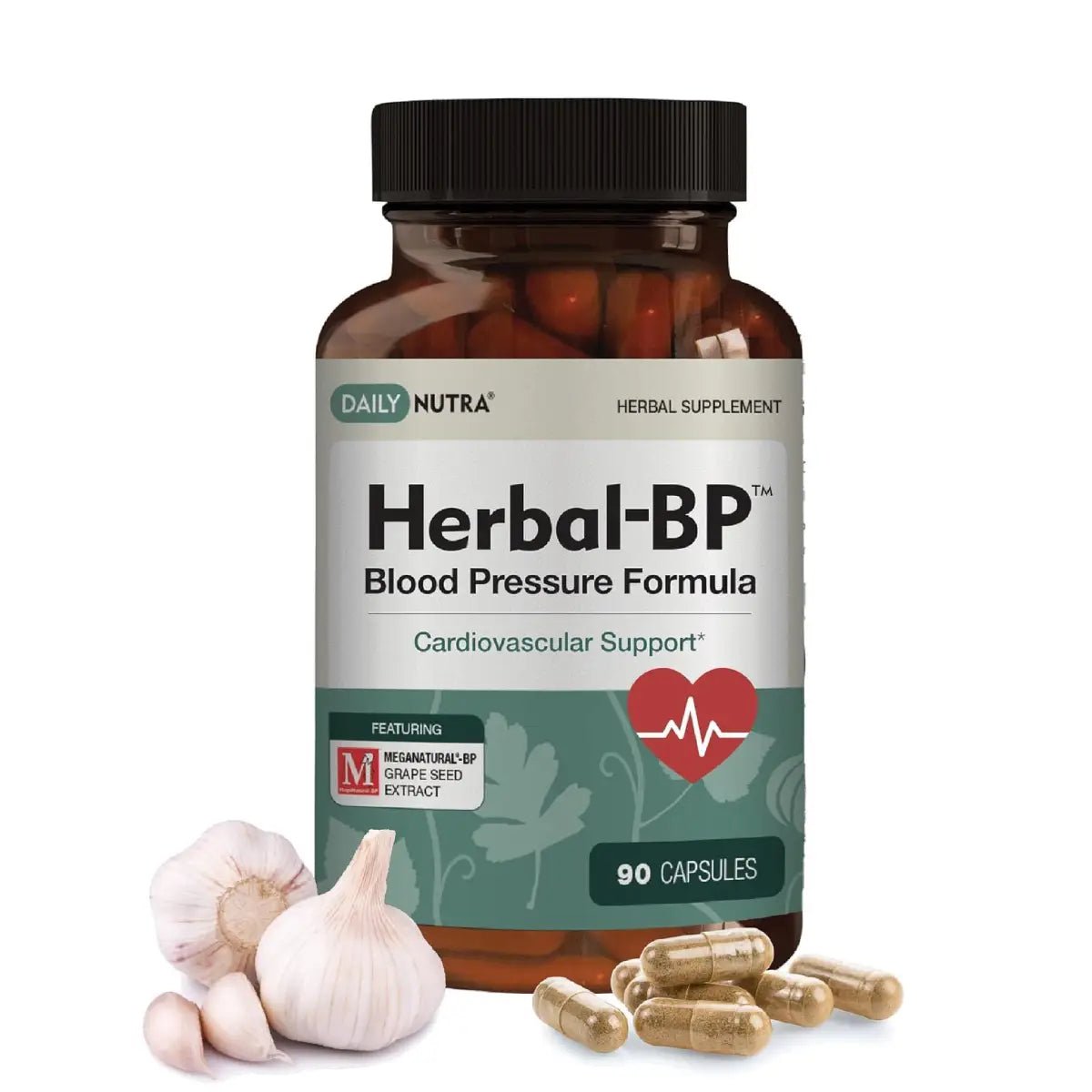 Daily Nutra Herbal - BP Fórmula de la Presión Arterial 90 cápsulas - Hi Vitamins