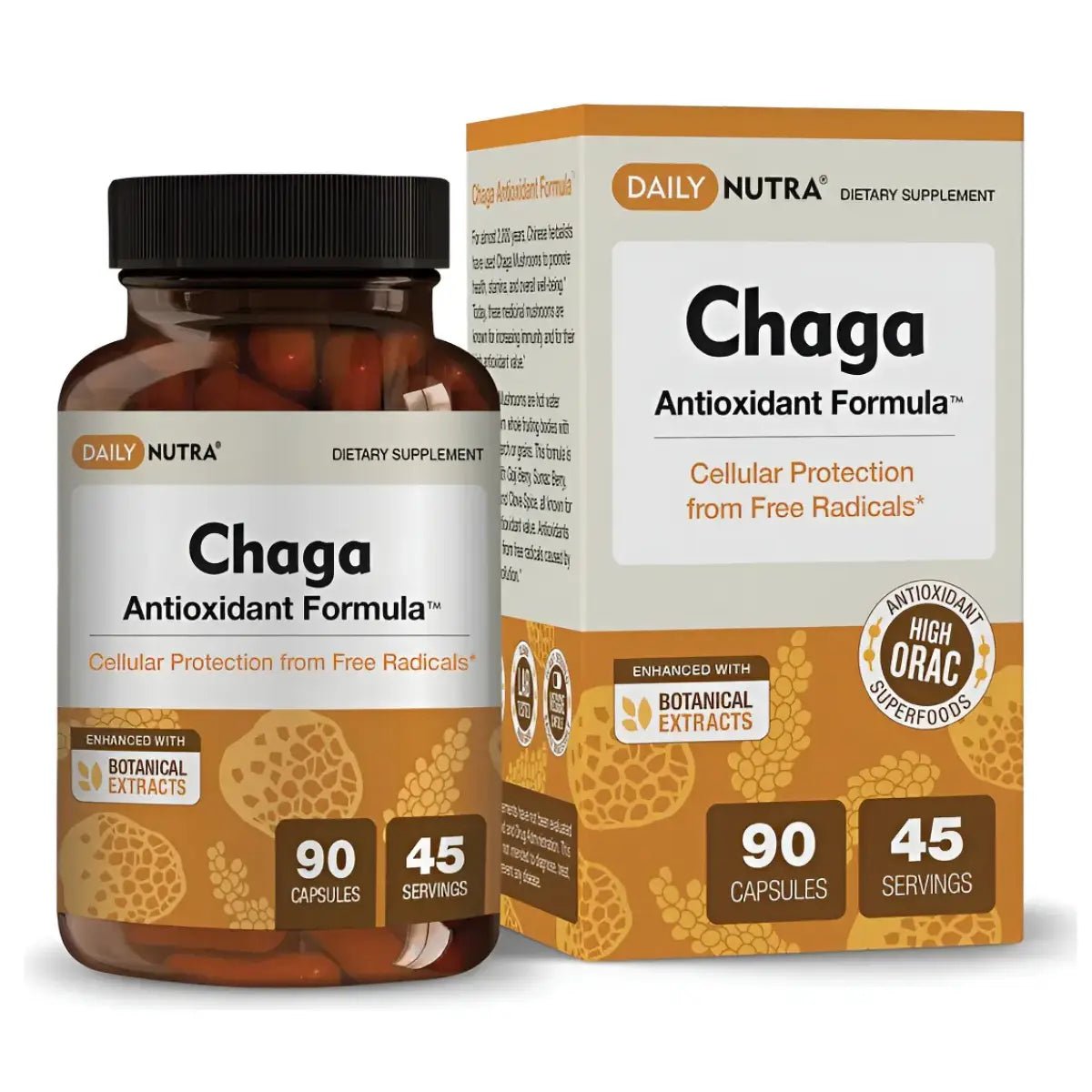 Daily Nutra® Chaga Fórmula Antioxidante 90 Cápsulas - Hi Vitamins