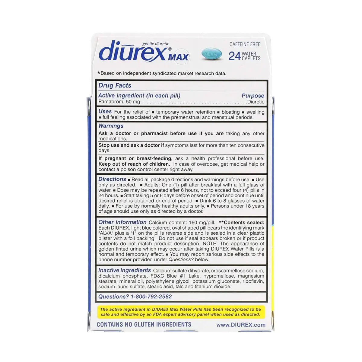 Diurex Max Diurético 24 Cápsulas - Hi Vitamins