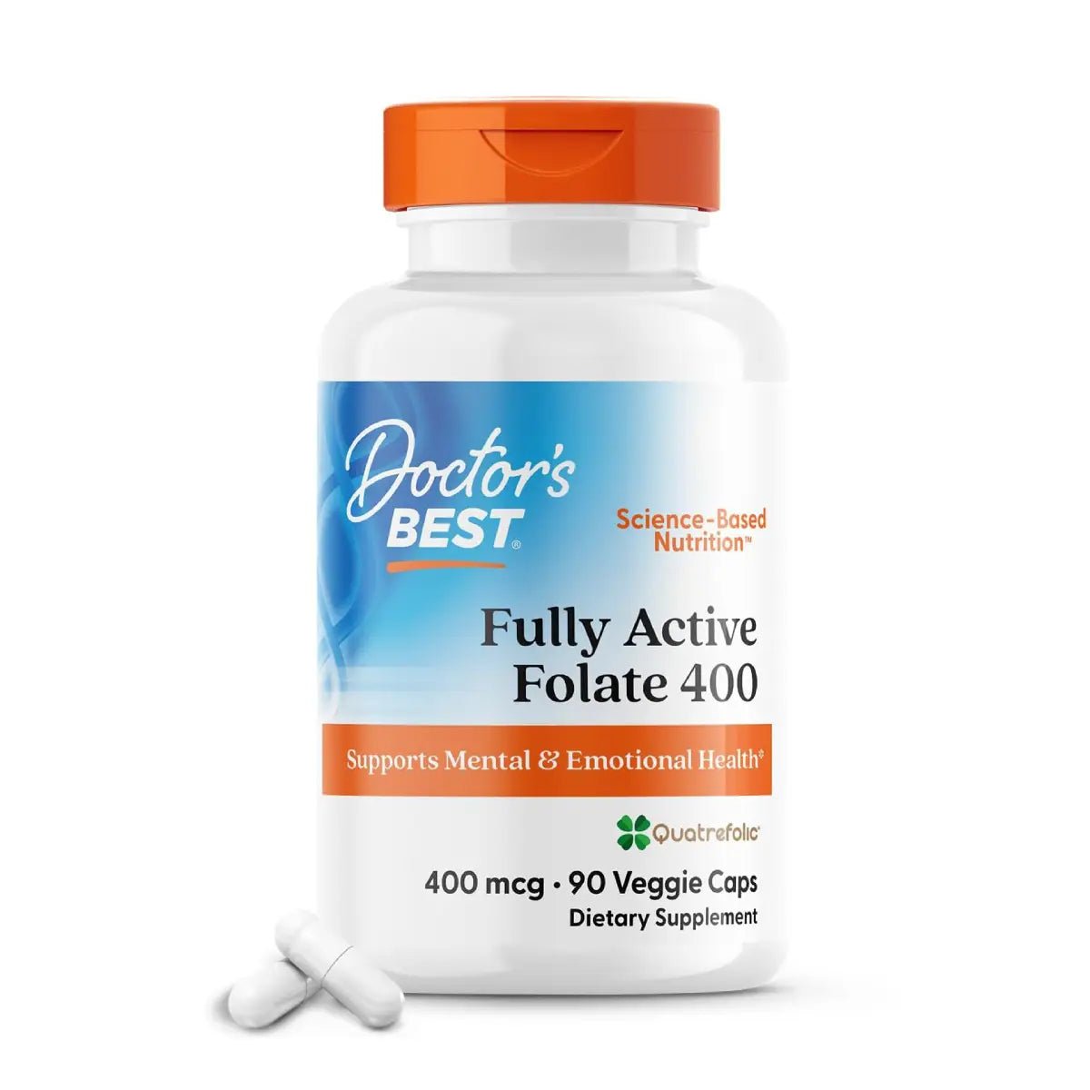 Doctor’s Best® Fully Active Folate 400 mcg 90 Cápsulas - Hi Vitamins