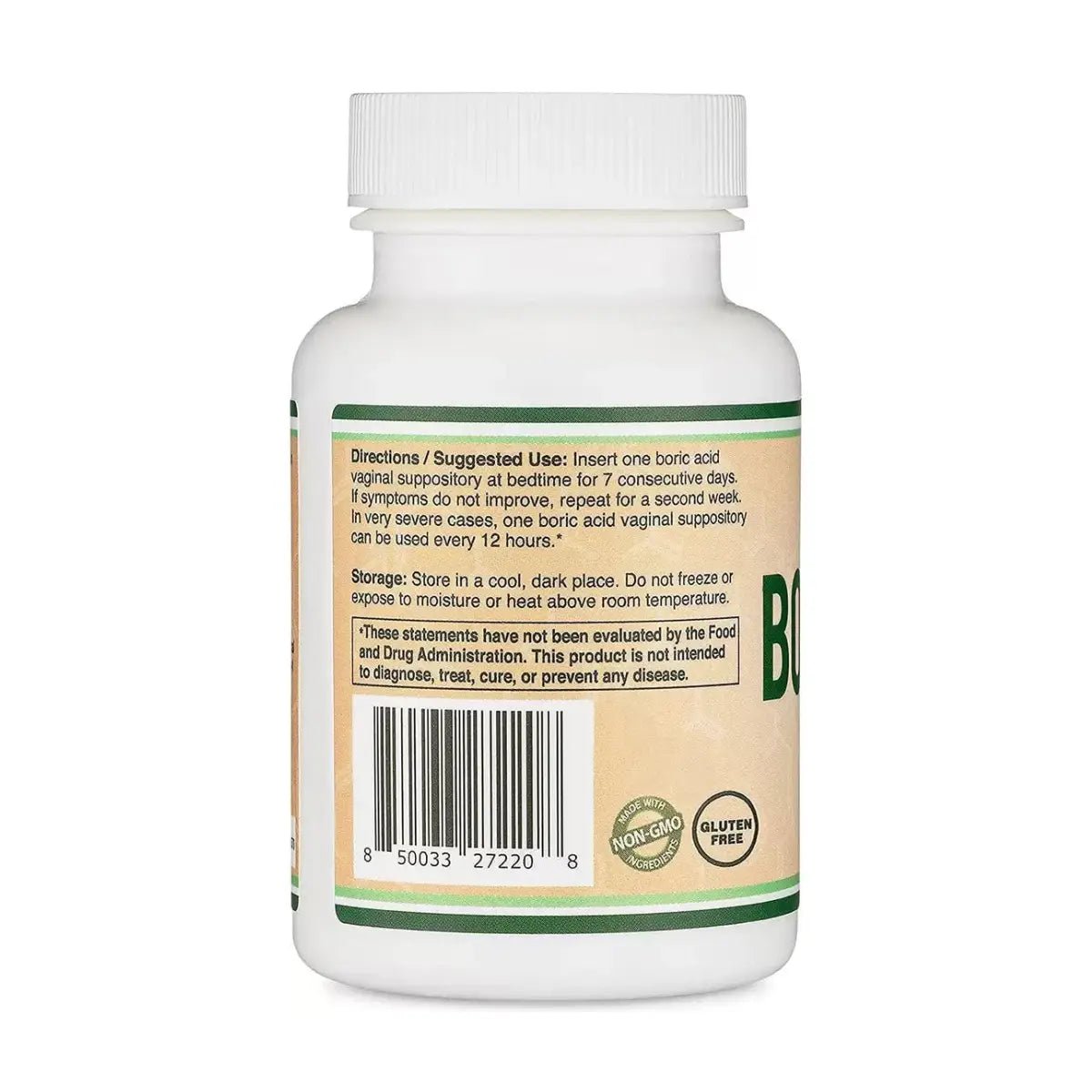 Double Wood Ácido Borico 600 Mg 60 Cápsulas - Hi Vitamins