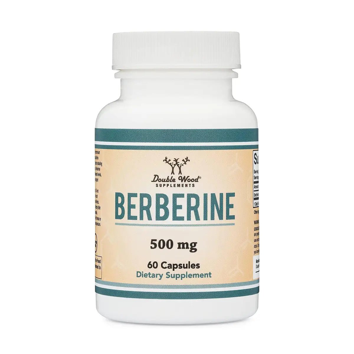 Double Wood Berberina 500mg 60 Cápsulas - Hi Vitamins