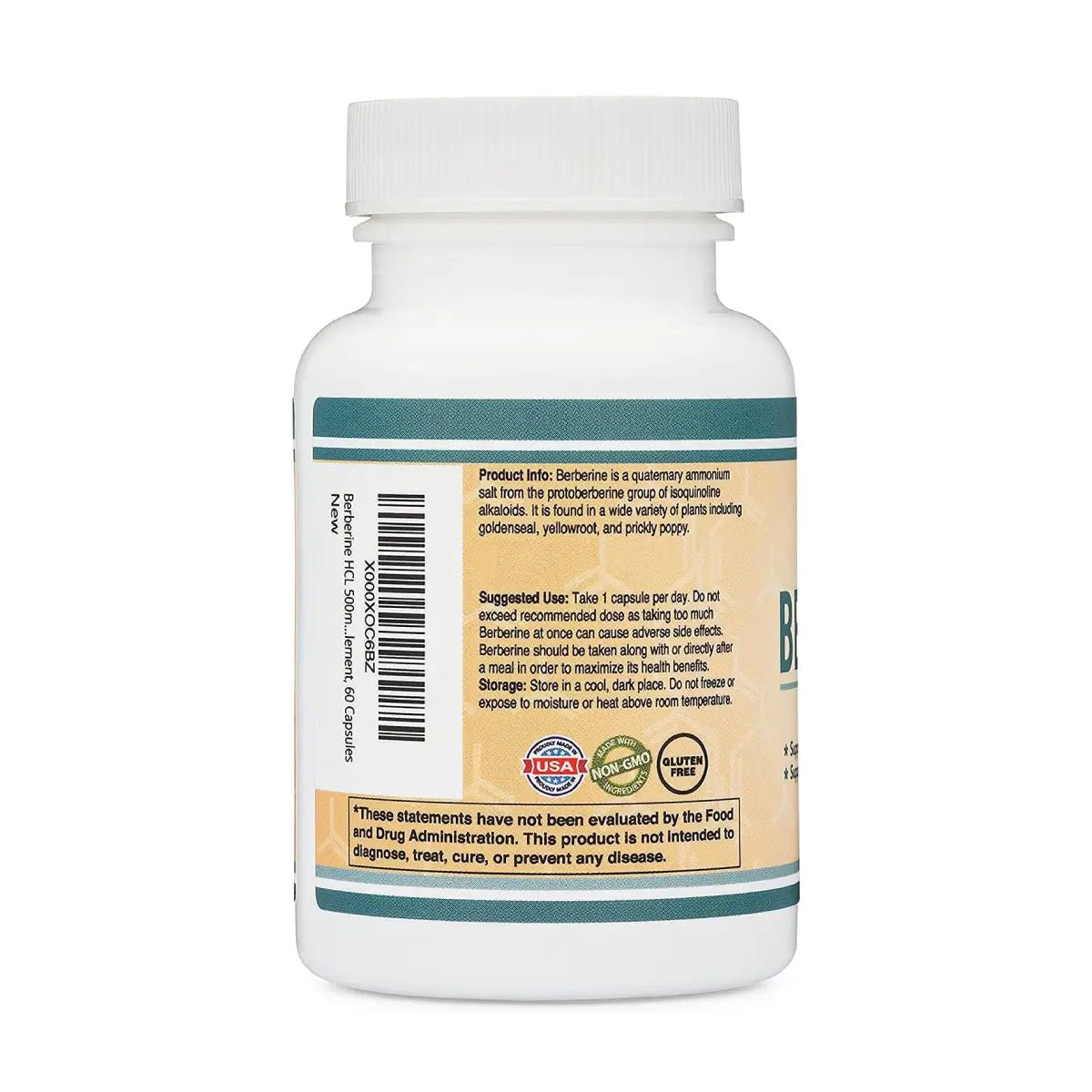 Double Wood Berberina 500mg 60 Cápsulas - Hi Vitamins