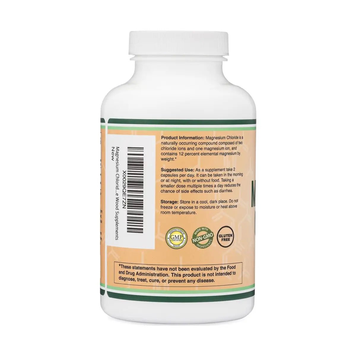 Double Wood Cloruro de Magnesio 1000 mg 180 Cápsulas - Hi Vitamins