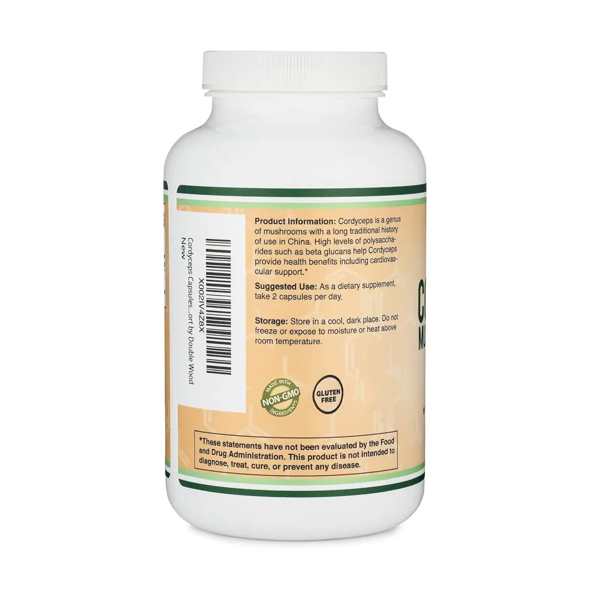 Double Wood Cordyceps Mushroom Extract 1000mg 210 Cápsulas - Hi Vitamins