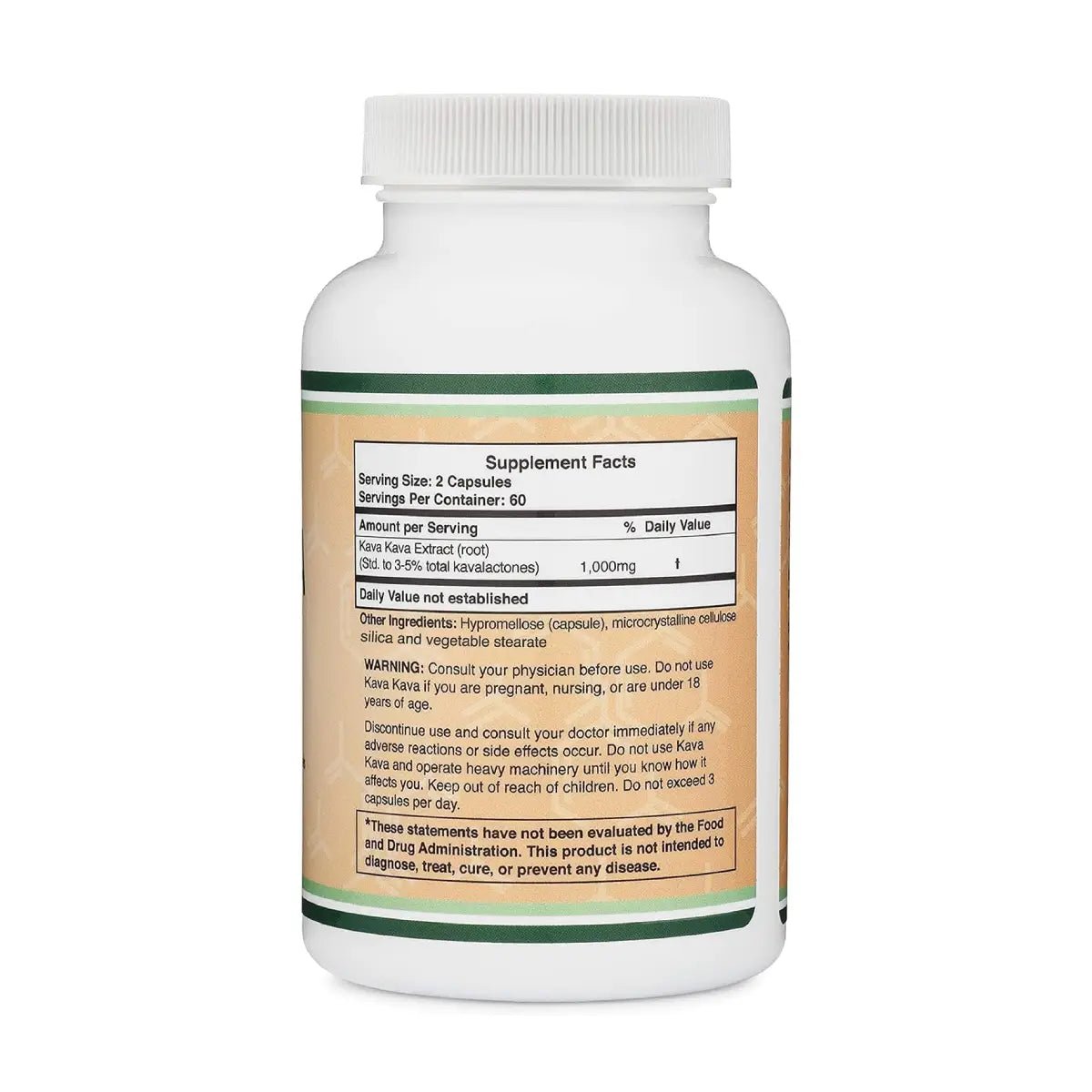 Double Wood Kava Kava Extracto 1000 Mg 120 Cápsulas - Hi Vitamins