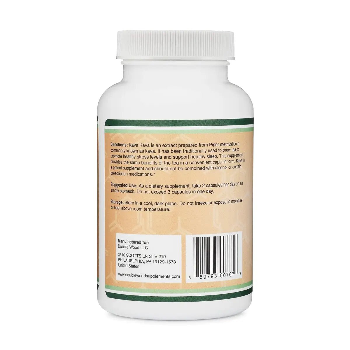 Double Wood Kava Kava Extracto 1000 Mg 120 Cápsulas - Hi Vitamins