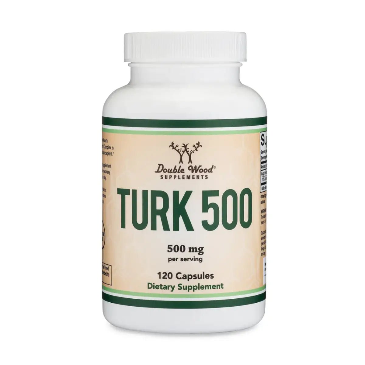 Double Wood TURK 500 | 500 Mg 120 Cápsulas - Hi Vitamins