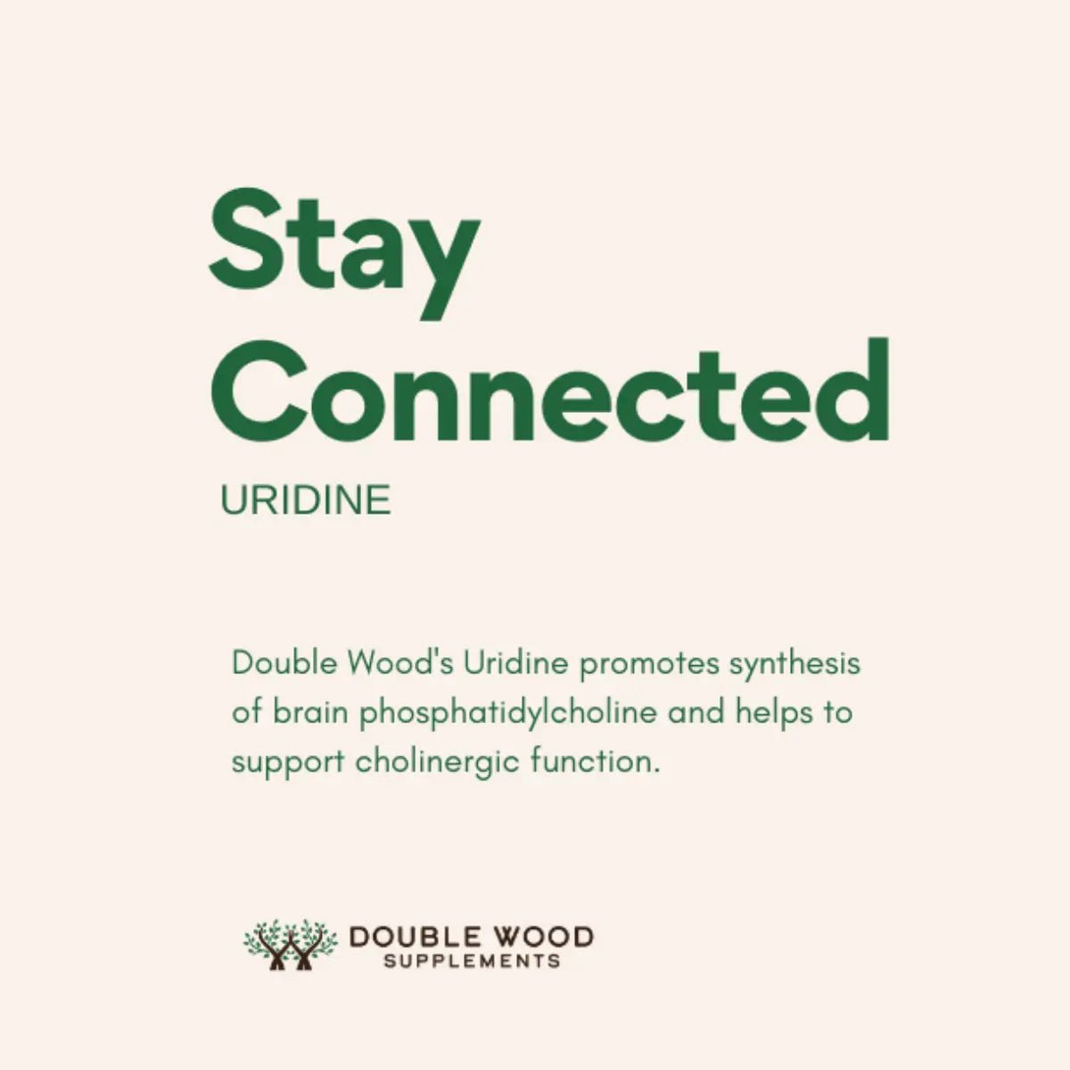 Double Wood Uridine 300 Mg 60 Cápsulas - Hi Vitamins