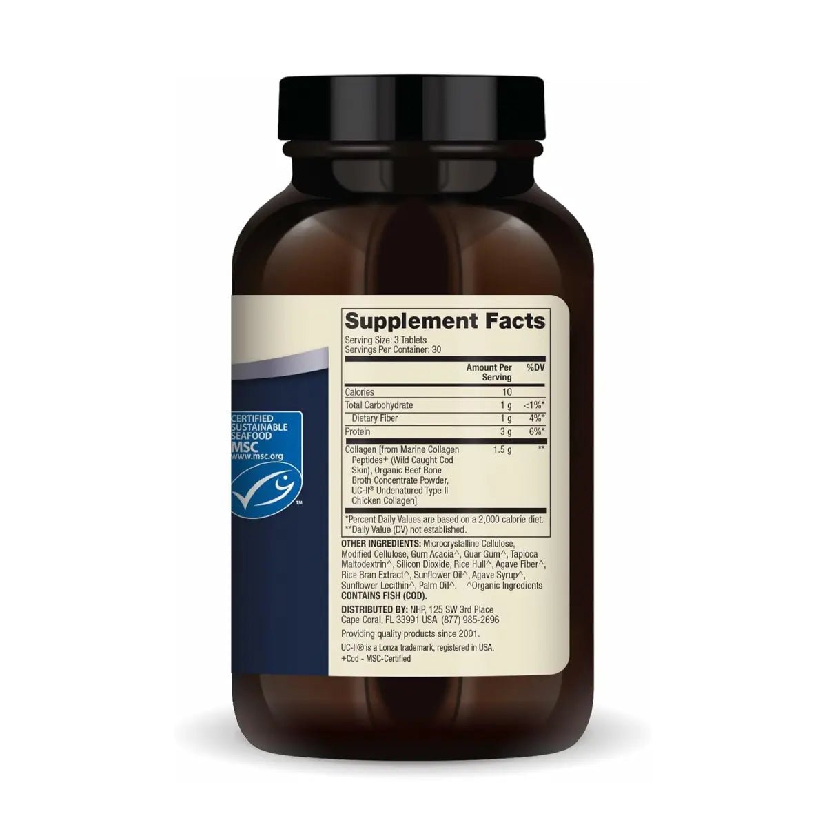 Dr. Mercola Complejo de Colágeno Tipo I, II Y III, 1.5G 90 Tabletas - Hi Vitamins