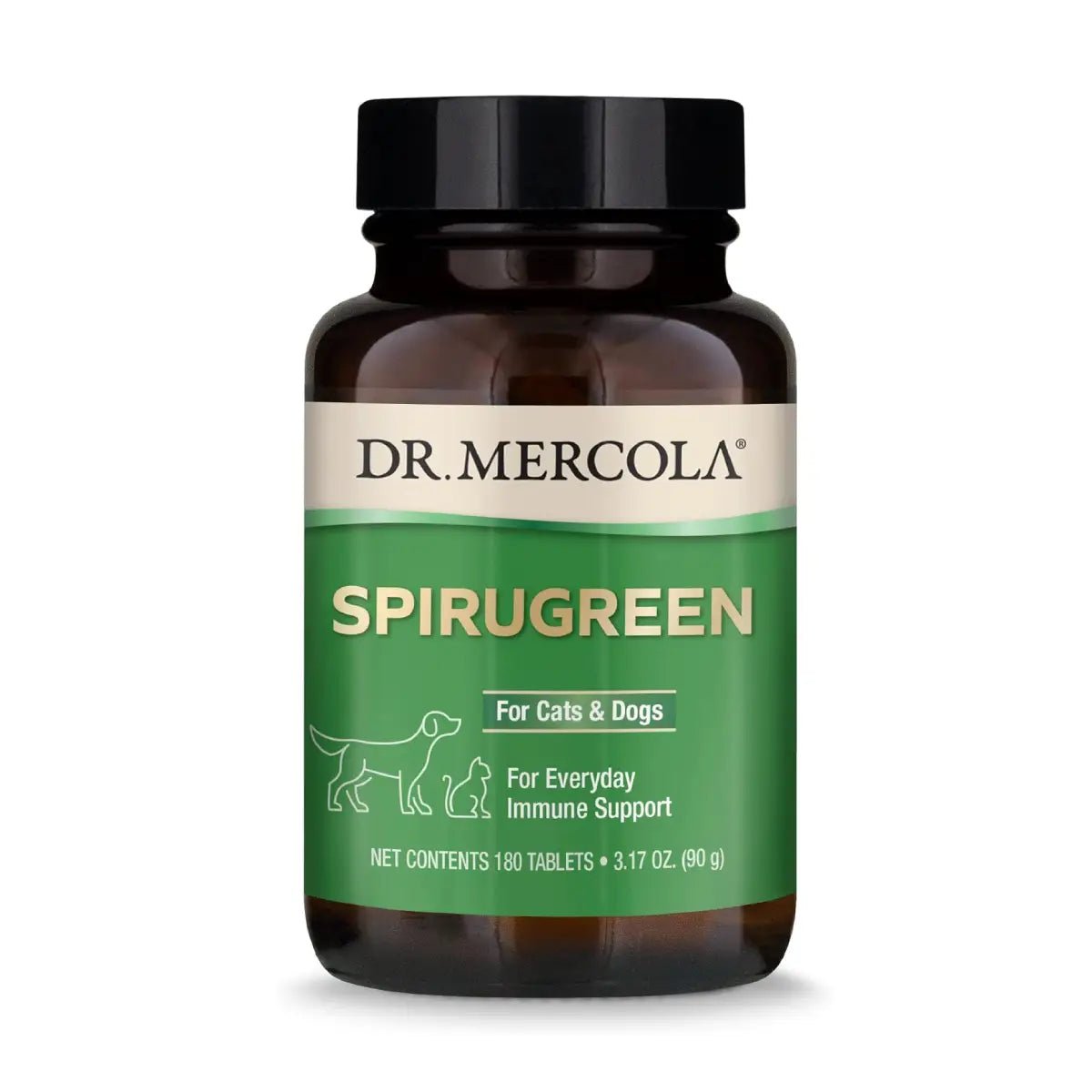 Dr. Mercola® Spirugreen para Mascotas 180 Tabletas - Hi Vitamins