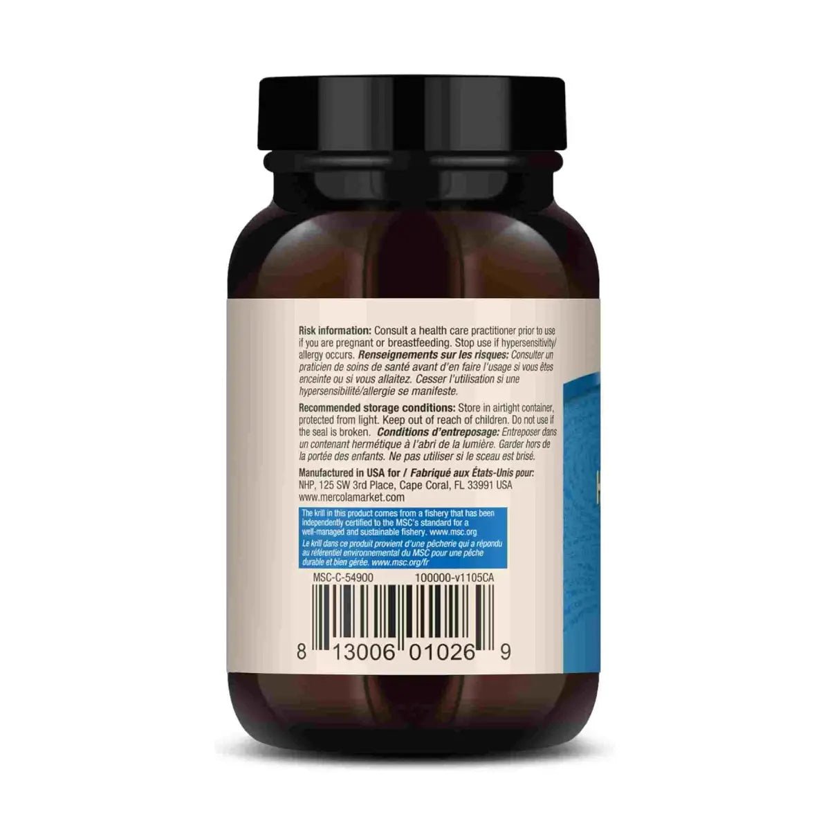 Dr. Mercola® Antarctic Krill Oil Omega - 3s Bound To Phospholipids 60 Cápsulas - Hi Vitamins