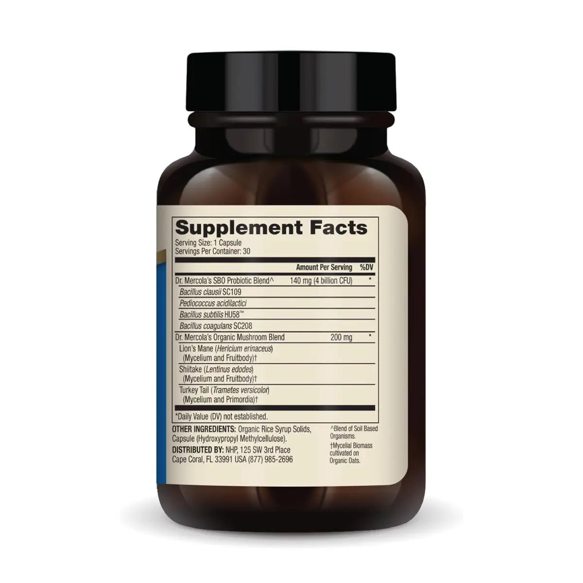 Dr. Mercola® Probiótico SBO de Restauración Completa de Esporas 4 Billion CFU 30 Cápsulas - Hi Vitamins