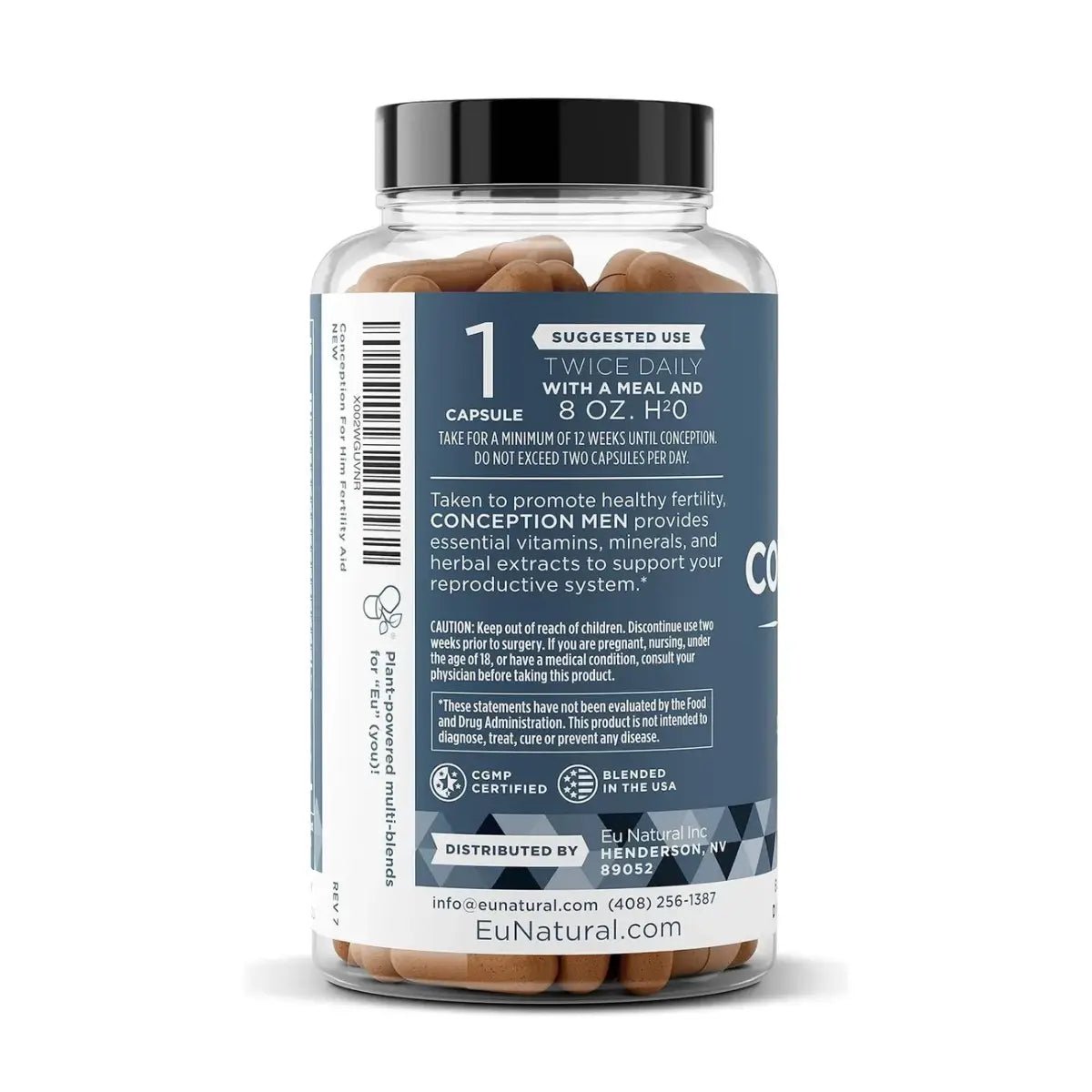EU Natural Conception for Him 60 Cápsulas - Hi Vitamins